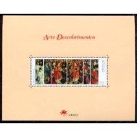 PORB114M-BLOCO A ARTE E OS DESCOBRIMENTOS - PORTUGAL - 1995 - MINT