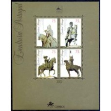 PORB115N-BLOCO ESCULTURAS PORTUGUESAS III - PORTUGAL - 1995 - N