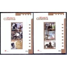 PORB121N-SÉRIE 2 BLOCOS 100 ANOS DO CINEMA - PORTUGAL - 1996 - N