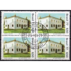 QC0987.02-QUADRA CENTENÁRIO DA FILIAÇÃO DO BRASIL À UPU, 6,50 - 1977 - CPD SÃO PAULO