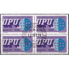 QC1107.23-QUADRA XVIII CONGRESSO DA UNIÃO POSTAL UNIVERSAL, 10,50 - 1979 - CPD RIO