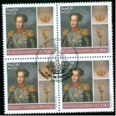 QC2169.01-QUADRA 200 ANOS DO NASCIMENTO DE DOM PEDRO I - 1998 - CBC RIO DE JANEIRO