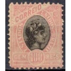 RE0084N.07-SELO MADRUGADA REPUBLICANA, 100 RÉIS DENTEAÇÃO 11 - 1894 - N