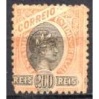 RE0085N.02-SELO MADRUGADA REPUBLICANA, 200RÉIS DENTEÇÃO 11-11,5 - 1894 - N RE0085N.02-SELO MADRUGADA REPUBLICANA, 200RÉIS DENTEÇÃO 11-11,5 - 1894 - N