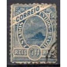 RE0092U.02-SELO MADRUGADA REPUBLICANA, 50 RÉIS DENTEAÇÃO 11 - 1897 - U