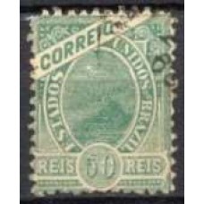 RE0094U.03-SELO MADRUGADA REPUBLICANA NOVAS CORES, 50 RÉIS - 1900 - U