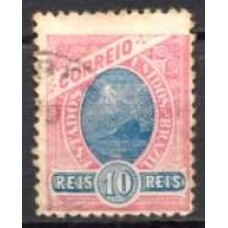 RE0099U.01-SELO MADRUGADA REPUBLICANA - MARGENS GRANDES ENTRE OS SELOS, 10 RÉIS - 1902/05 - U