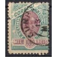 RE0106U.01-SELO MADRUGADA REPUBLICANA - MARGENS GRANDES ENTRE OS SELOS, 1.000 RÉIS - 1902/05 - U
