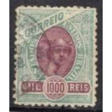 RE0113U.01-SELO MADRUGADA REPUBLICANA, 1000 RÉIS FILIGRANA CORREIO FEDERAL - 1905/06 - U