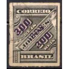 RE0117U.14-SELO JORNAIS DE 1889 SOBRESTAMPADOS, 300/200 RÉIS - 1898 - U