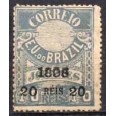 RE0126N.02-SELO JORNAIS DE 1890 SOBRESTAMPADOS, 20/10 RÉIS AZUL - 1898 - N