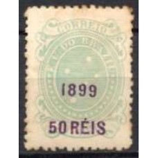 RE0129N.03-SELO CRUZEIRO DO SUL, 50 SOBRE 20 RÉIS - 1899 - N