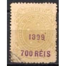RE0133U.01-SELO CRUZEIRO DO SUL, 700 SOBRE 500 RÉIS - 1899 - U