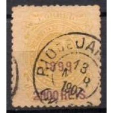 RE0135U.01-SELO CRUZEIRO DO SUL, 2.000 SOBRE 1.000 RÉIS - 1899 - U