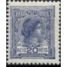 RE0155N-SELO ALEGORIAS REPUBLICANAS E INSTRUÇÃO, 20 RÉIS - 1918 - N