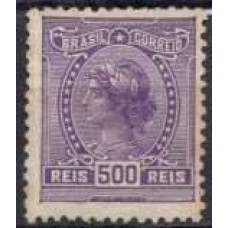 RE0160N.02-SELO ALEGORIAS REPUBLICANAS E INSTRUÇÃO, 500 RÉIS - 1918 - N COM GOMA