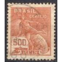 RE0203U-SELO VOVÓ PARTE 1, 500 RÉIS FILIGRANA 'D' - 1921/28 - U RE0203U-SELO VOVÓ PARTE 1, 500 RÉIS FILIGRANA 'D' - 1921/28 - U