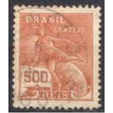 RE0203U-SELO VOVÓ PARTE 1, 500 RÉIS FILIGRANA 'D' - 1921/28 - U