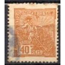 RE0211U-SELO VOVÓ PARTE 1, 40 RÉIS FILIGRANA 'E' - 1923 - U