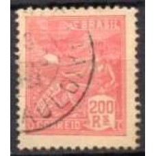 RE0214U-SELO VOVÓ PARTE 1, 200 RÉIS FILIGRANA 'E' - 1923 - U