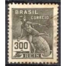 RE0222U-SELO VOVÓ PARTE 1, 300 RÉIS FILIGRANA 'F' - 1924/32 - U