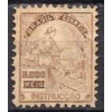 RE0239N.06-SELO VOVÓ PARTE 1, 5.000 RÉIS INSTRUÇÃO FILIGRANA 'F' - 1924/32 - N COM GOMA