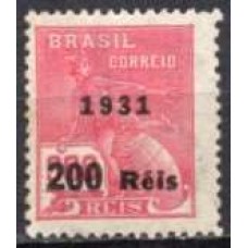 RE0345N.02-SELO VOVÓ COM VALOR REDUZIDO, 200/300 RÉIS FILIGRANA 'D' - 1931 - N COM GOMA