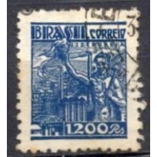 RE0393UC-SELO NETINHA, 1.200 RÉIS FILIGRANA 'O' PAPEL MÉDIO LISO - 1942/46 - U
