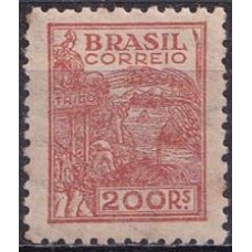 RE0415N-SELO NETINHA COM TRAÇOS VERDES NO VERSO, 200 RÉIS FILIGRANA 'P' - 1941 - N