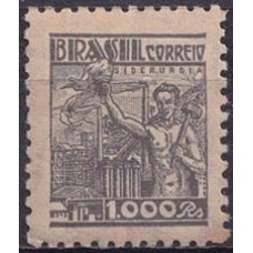 RE0419N-SELO NETINHA COM TRAÇOS VERDES NO VERSO, 1.000 RÉIS FILIGRANA 'P' - 1941 - N