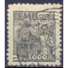 RE0419U-SELO NETINHA COM TRAÇOS VERDES NO VERSO, 1.000 RÉIS FILIGRANA 'P' - 1941 - U