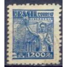 RE0420U-SELO NETINHA COM TRAÇOS VERDES NO VERSO, 1.200 RÉIS FILIGRANA 'P' - 1941 - U