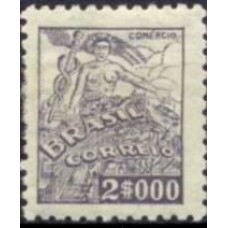 RE0421N-SELO NETINHA COM TRAÇOS VERDES NO VERSO, 2.000 RÉIS FILIGRANA 'P' - 1941 - N