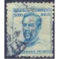 RE0422U-SELO NETINHA COM TRAÇOS VERDES NO VERSO, 5.000 RÉIS FILIGRANA 'P' - 1941 - U