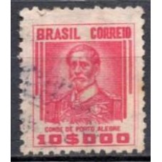RE0423U.02-SELO NETINHA COM TRAÇOS VERDES NO VERSO, 10.000 RÉIS FILIGRANA 'P' - 1941 - U