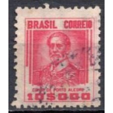 RE0423U.03-SELO NETINHA COM TRAÇOS VERDES NO VERSO, 10.000 RÉIS FILIGRANA 'P' - 1941 - U