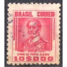 RE0423U.05-SELO NETINHA COM TRAÇOS VERDES NO VERSO, 10.000 RÉIS FILIGRANA 'P' - 1941 - U