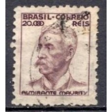 RE0424U.03-SELO NETINHA COM TRAÇOS VERDES NO VERSO, 20.000 RÉIS FILIGRANA 'P' - 1941 - U