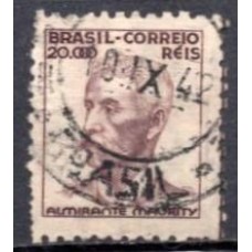 RE0424U.04-SELO NETINHA COM TRAÇOS VERDES NO VERSO, 20.000 RÉIS FILIGRANA 'P' - 1941 - U