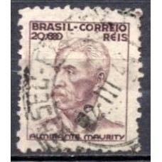 RE0424U.05-SELO NETINHA COM TRAÇOS VERDES NO VERSO, 20.000 RÉIS FILIGRANA 'P' - 1941 - U