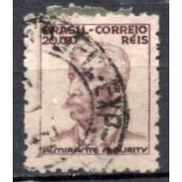 RE0424U.07-SELO NETINHA COM TRAÇOS VERDES NO VERSO, 20.000 RÉIS FILIGRANA 'P' - 1941 - U