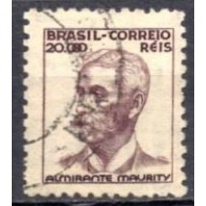 RE0424U.08-SELO NETINHA COM TRAÇOS VERDES NO VERSO, 20.000 RÉIS FILIGRANA 'P' - 1941 - U