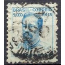 RE0434U-SELO NETINHA COM TRAÇOS VERDES NO VERSO, 5.000 RÉIS FILIGRANA 'M' HORIZONTAL - 1942 - U