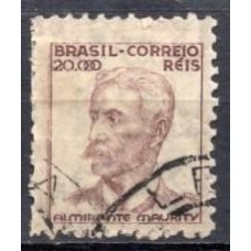 RE0436U.07-SELO NETINHA COM TRAÇOS VERDES NO VERSO, 20.000 RÉIS FILIGRANA 'M' HORIZONTAL - 1942 - U