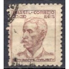 RE0436UA-SELO NETINHA COM TRAÇOS VERDES NO VERSO, 20.000 RÉIS FILIGRANA 'M' VERTICAL - 1942 - U