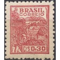 RE0465N-SELO NETINHA FILIGRANA 'Q', CR$ 0,30 - 1949 - N