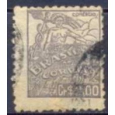 RE0487U-SELO NETINHA COM TRAÇOS VERDES NO VERSO FILIGRANA 'Q', CR$ 2,00 - 1948 - U