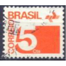 RE0540U-SELO TIPO CIFRA PAPEL FOSFORESCENTE, 5CTS - 1974 - U