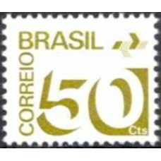 RE0545M-SELO TIPO CIFRA PAPEL FOSFORESCENTE, 50CTS - 1974 - MINT