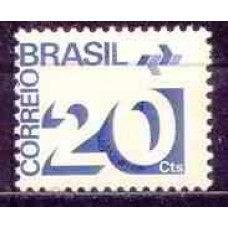 RE0547N-SELO TIPO CIFRA COM BARRAS FOSFORESCENTES, 20CTS - 1975 - N
